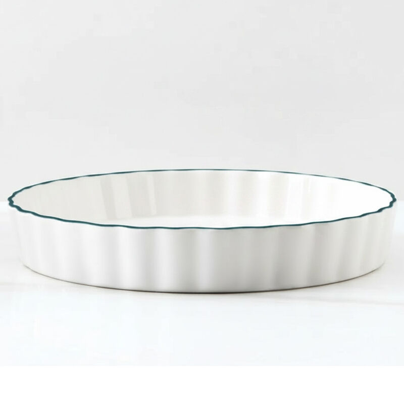 Art and Cook 10.5 in Round Stoneware Baking Dish, Grey