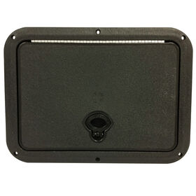 DPI Marine DPF Black Flush Series Hatch Door, 9" x 12" O.D. frame