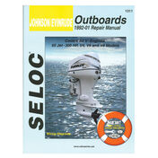 Seloc Marine Outboard Repair Manual for Johnson/Evinrude '92 - '01