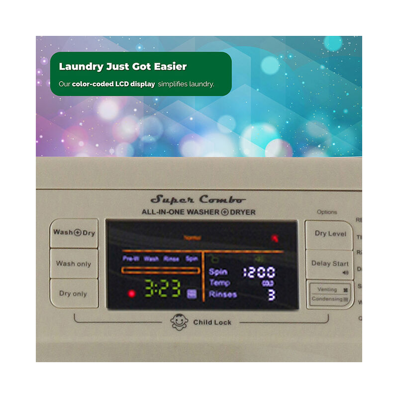 Equator Version 2 Pro All-in-One Washer Dryer, Vented/Ventless Dry, Winterize for RV Use, Champagne Gold image number 6