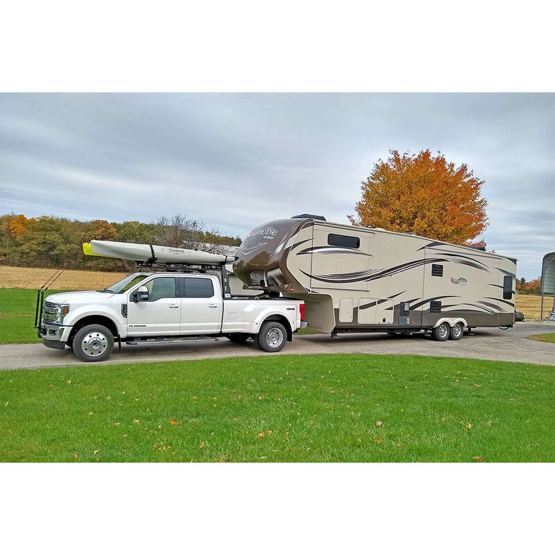 U.S. Rack 1999-2024 Ford Super Duty Fifth Wheel 6' Over-Cab Rack, With Crossbar, Without Deck image number 3