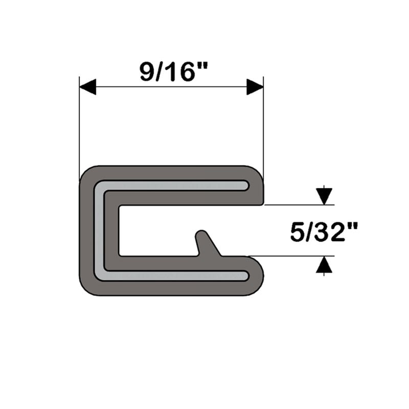 TACO Marine Flex Trim, 5/32’’ OPENING X 9/16’’, White, 25 Feet image number 3