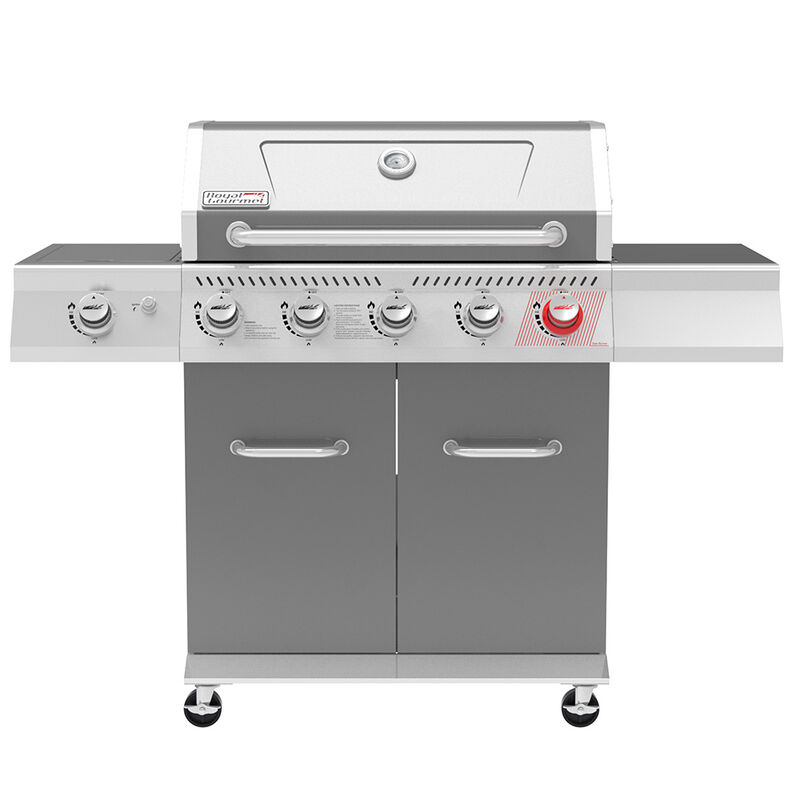 Royal Gourmet 5-Burner Propane Gas Grill with Side Burner and Sear Burner image number 2