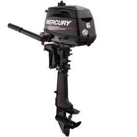 Mercury 6hp Tiller FourStroke Outboard Motor - 15" Shaft, Manual Tilt/Trim, Manual Start