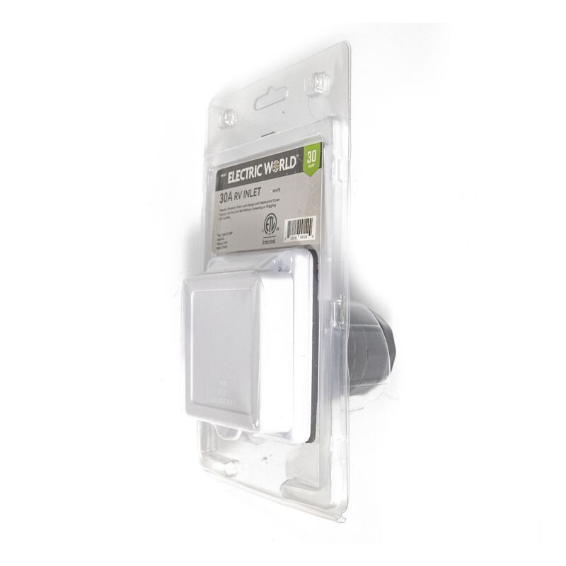 Electric World White 30A RV Inlet, ETL Certified Twist-Lock  image number 7