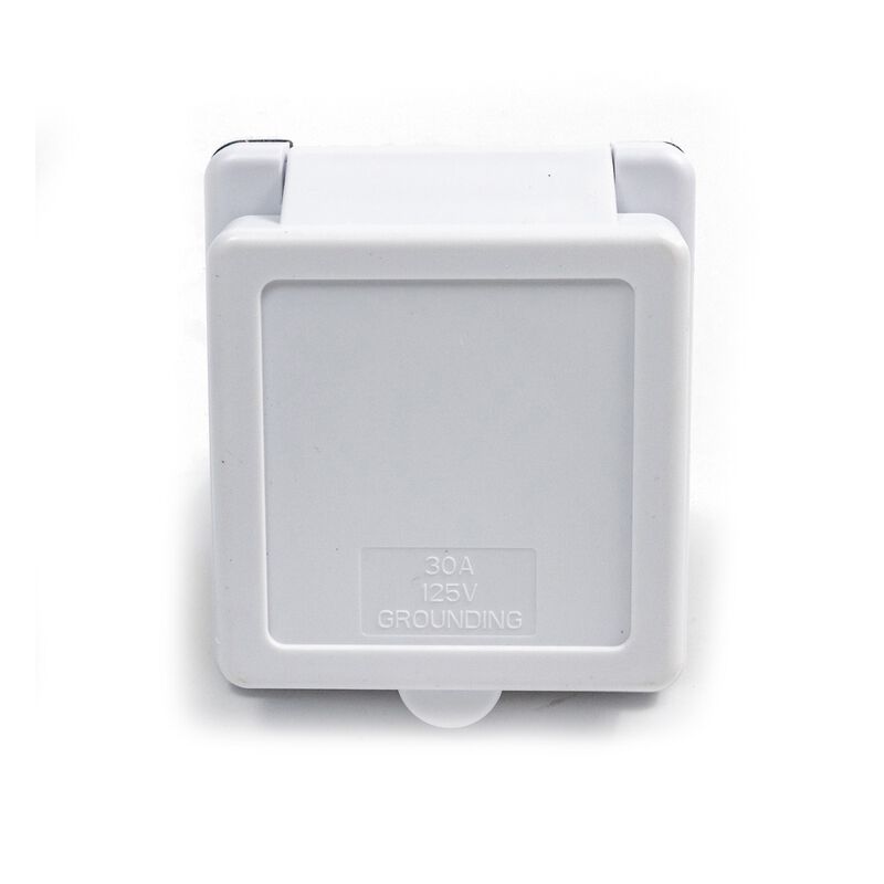Electric World White 30A RV Inlet, ETL Certified Twist-Lock  image number 4