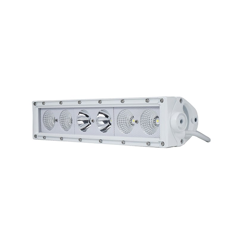 New - 14.5inch Marine Grade Single Row Straight Light Bar with 60-Watt 6  x 10W High Intensity OSRAM LEDs image number 2