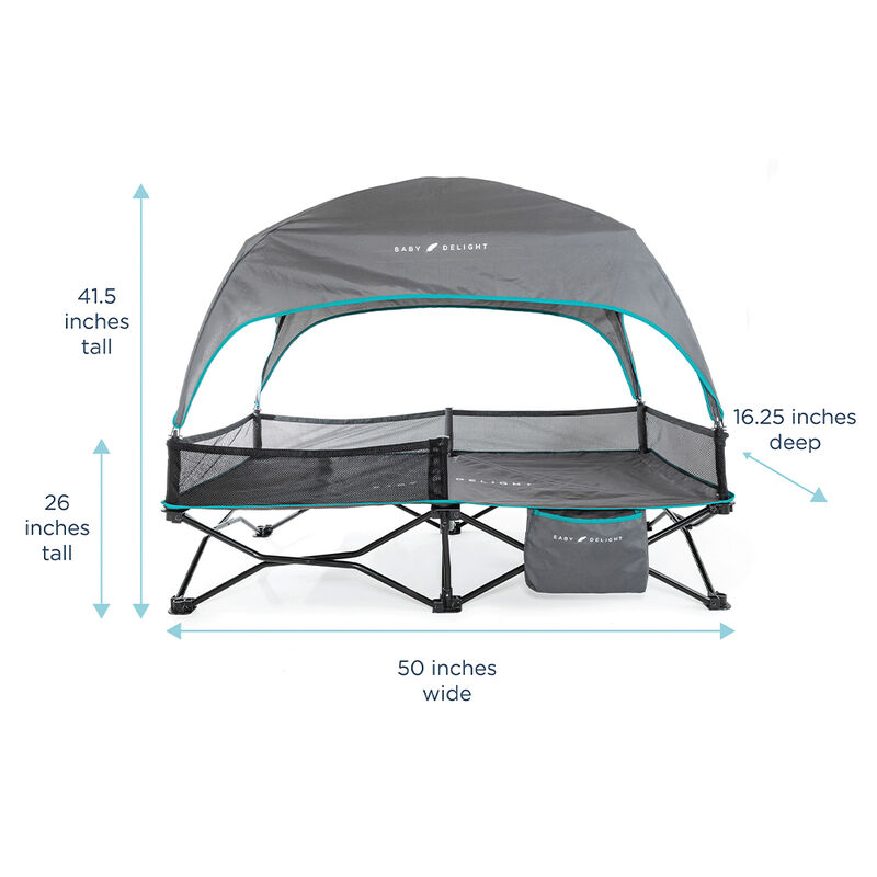 Go With Me Bungalow Deluxe Portable Travel Cot image number 4