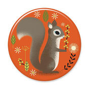 ?Badge Bomb Orange Squirrel Big Magnet