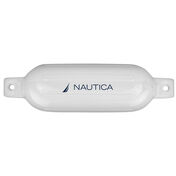 Nautica UV Protected Inflatable Ribbed Boat Fender 5.5" x 20" White