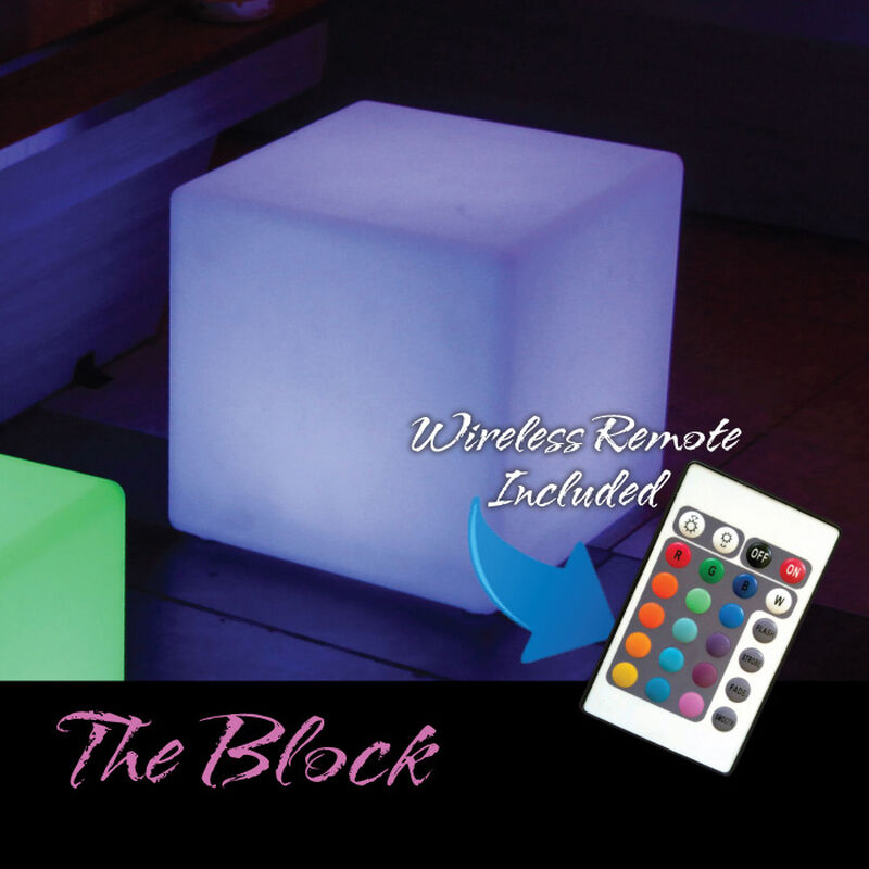 The Block Large LED Illuminated Cube image number 1