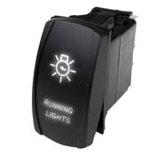 Race Sport LED Rocker Switch with White LED Radiance – Running Lights