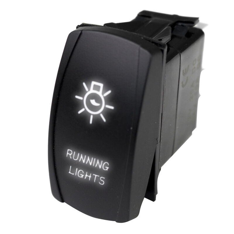 Race Sport LED Rocker Switch with White LED Radiance – Running Lights image number 1