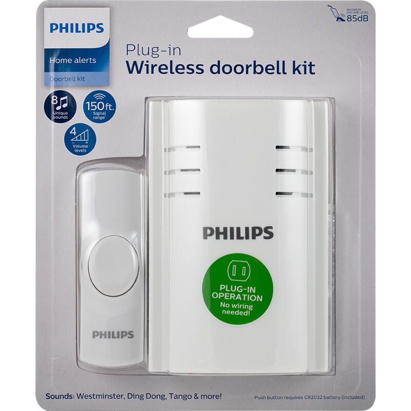 Philips Plug-In 8-Melody Doorbell Kit image number 11