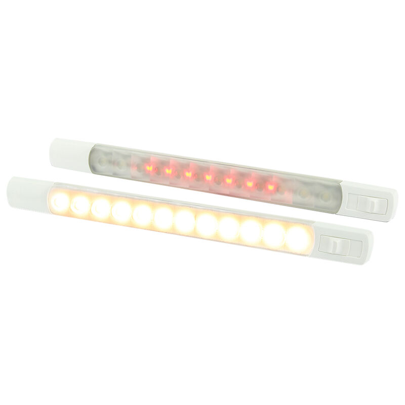 Hella Marine LED Surface Strip Light With Dual Switch (Color + Warm White Light) image number 2