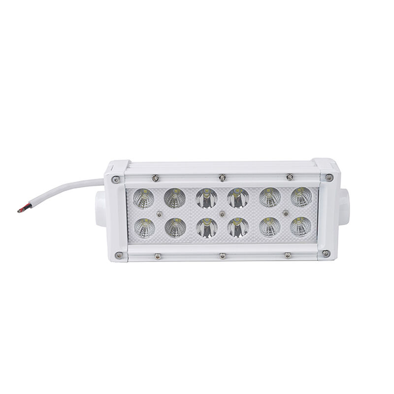 New - 6.5inch Marine Grade Dual Row Straight Light Bar with 36-Watt 12 x 3W High Intensity CREE LEDs image number 2