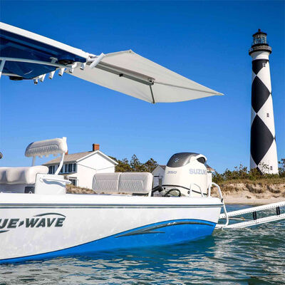 Taco Marine ShadeFin Boat Shade with Fixed Rod Holder Mount