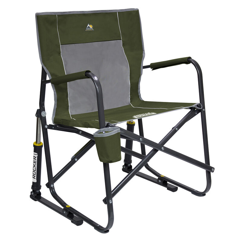 GCI Outdoor Freestyle Rocker Rocking Camp Chair, Green image number 1