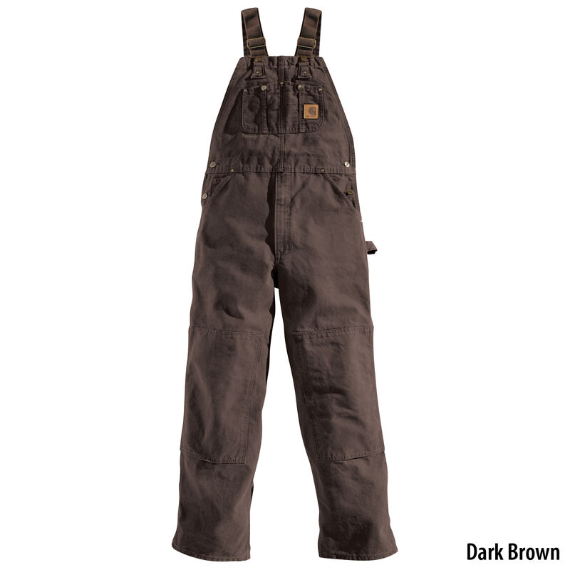 Carhartt Men's Sandstone Unlined Bib Overall image number 1