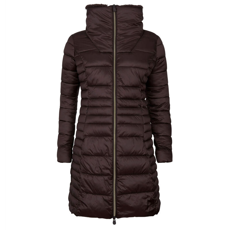 Save The Duck Women's Iris Long Quilted Winter Coat image number 1