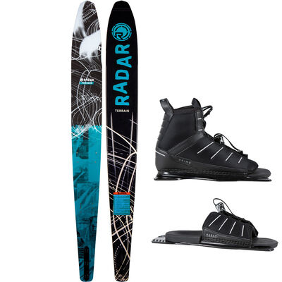 Radar Terrain Slalom Waterski with Prime Binding and Adjustable Rear Toe Plate