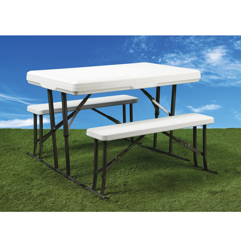 Faulkner TABLE, Picnic Table And Nesting Benches; 28-3/4 image number 2