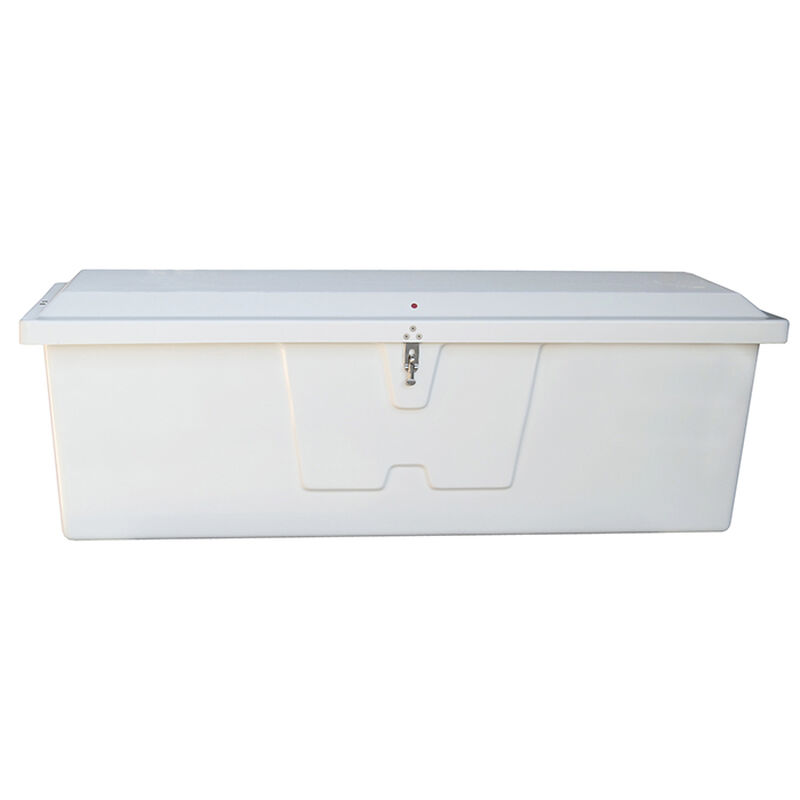 Stow 'N Go Fiberglass Dock Box White Deep Medium (28.25"H x 72.75"W x