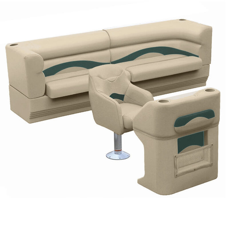 Toonmate Premium Pontoon Furniture Package, Complete Classic Rear Seat Group image number 1