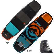 Hyperlite Franchise 128 Wakeboard With Child Remix Bindings