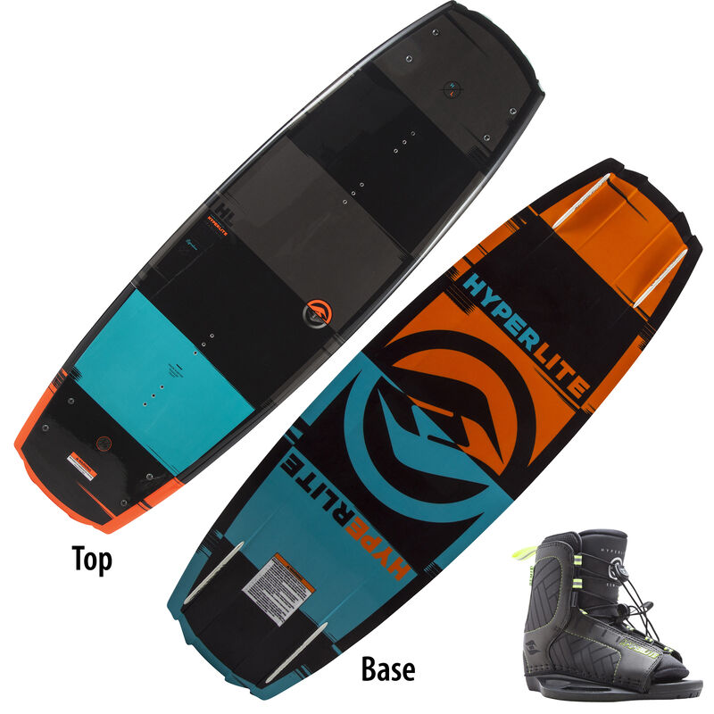 Hyperlite Franchise 128 Wakeboard With Child Remix Bindings image number 1