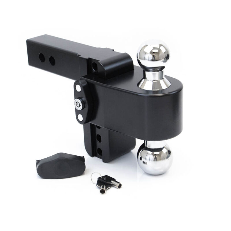 Weigh Safe 180&deg; Drop Hitch w/Keyed Alike Key Lock and Hitch Pin, Black Cerakote Finish and Chrome-Plated Steel Balls image number 10