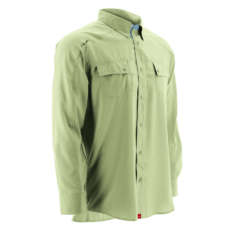 Huk Men's Next Level Long-Sleeve Woven Shirt image number 1