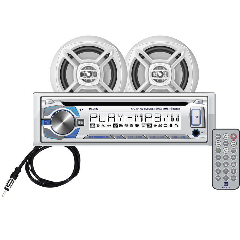 Dual MCP420BT CD/USB/MP3/WMA Bluetooth Receiver With Two 6.5" Speakers image number 1