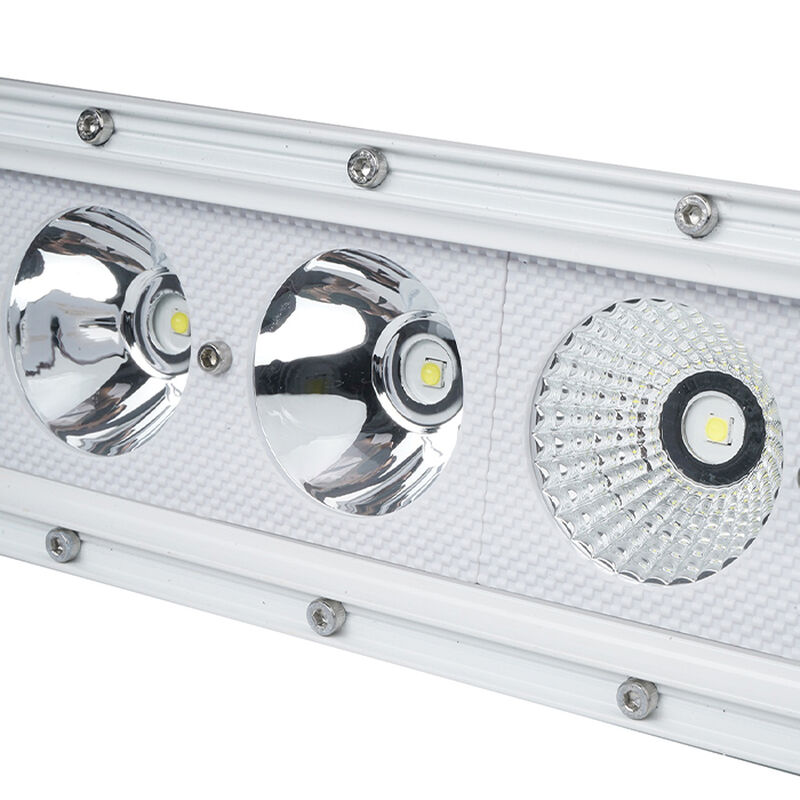 New - 22.5inch Marine Grade Wrap Around White Shell Light Bar with 100-Watt 10  x 10W High Intensity OSRAM LEDs image number 3