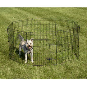 8 Panel Playpen for Small Dogs and Pets, 30"H