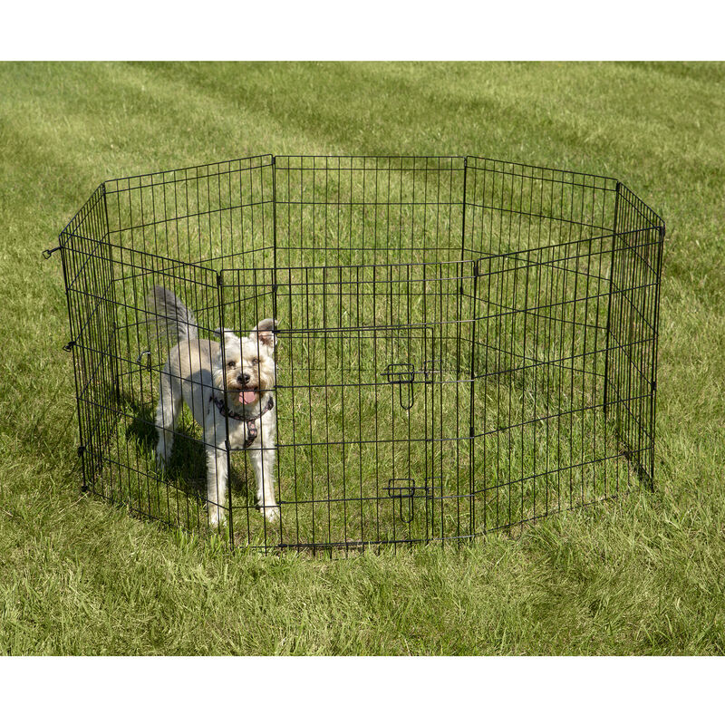 8 Panel Playpen for Small Dogs and Pets, 30&quot;H image number 1