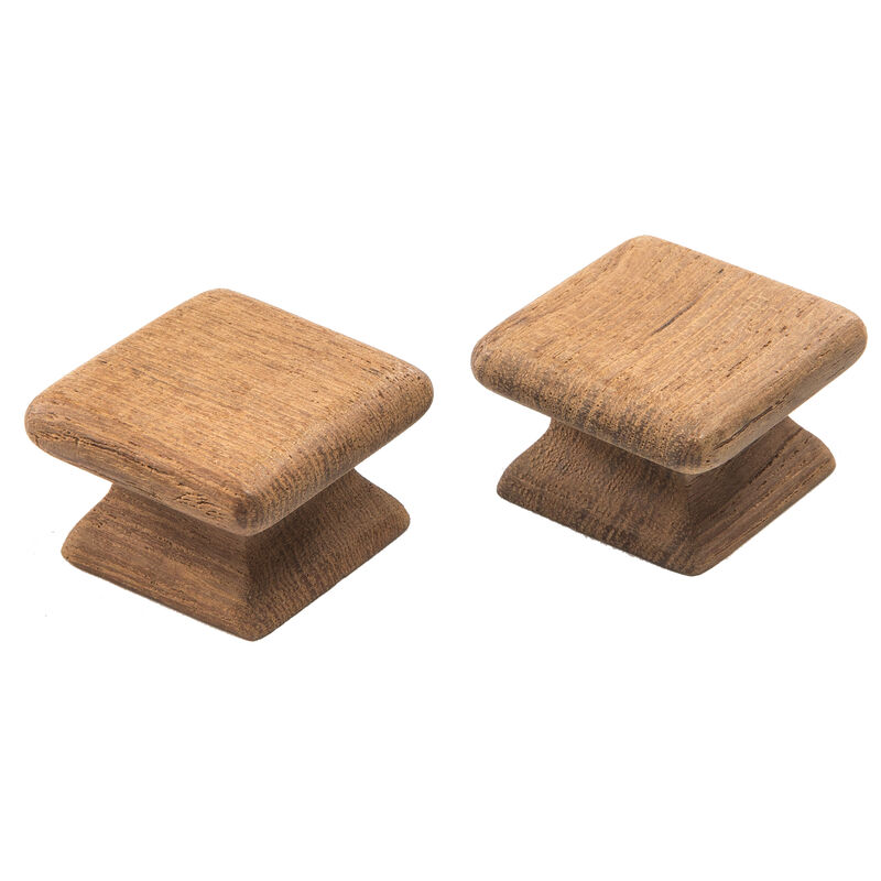 Whitecap Teak Square Drawer Knobs, 2-pk. image number 3
