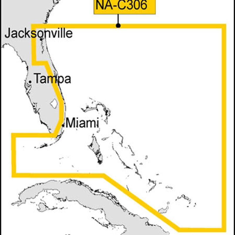 C-MAP NT+ Wide Map, Florida And The Bahamas image number 1