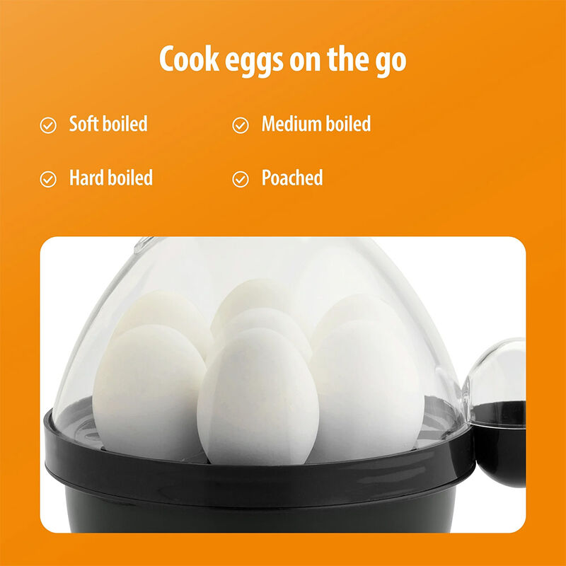 Toastmaster Black 7-Egg Cooker with Poaching Tray  image number 5