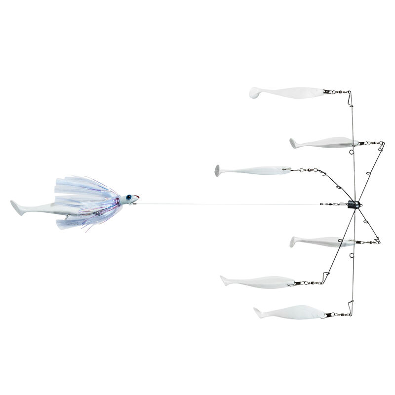 Rock Fish Candy 6-Arm 20” Umbrella Rig with 4 oz. Parachute Chaser image number 2