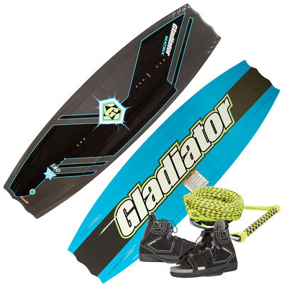 Gladiator Matrix 140 Wakeboard With Clutch Bindings And Rope