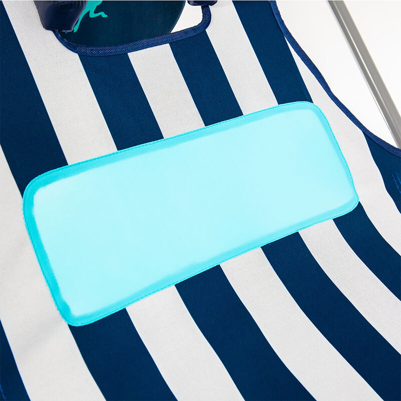 Ostrich Ladies Comfort Lounger, White and Navy image number 3