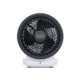 Black+Decker 1500W Dual-Function Desktop Heater/Fan, White
