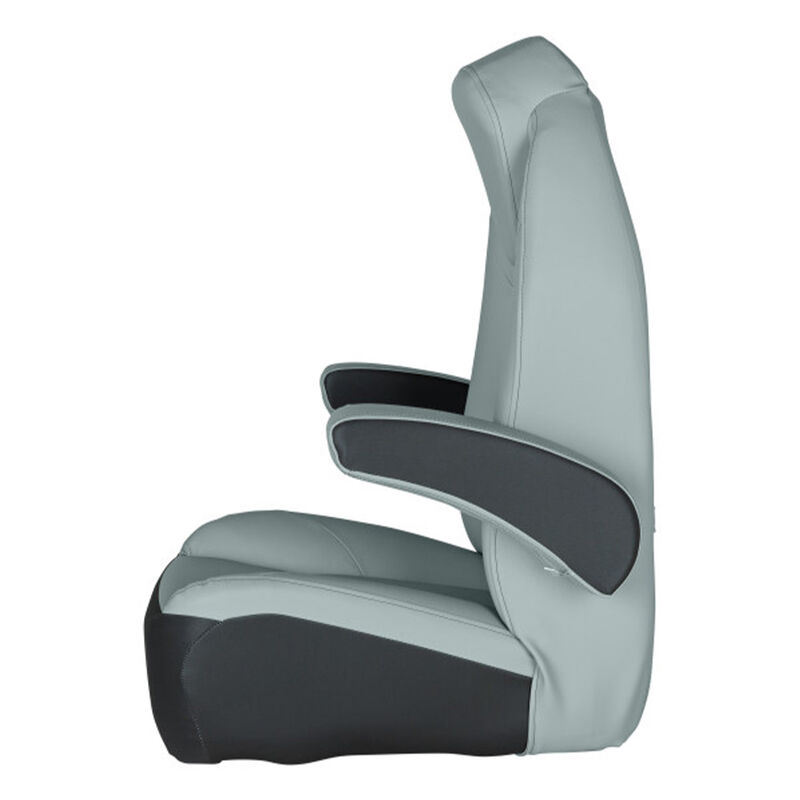 Lippert Rockport Series High-Back Recliner Pontoon Helm Seat with Flip-Up Bolster image number 4