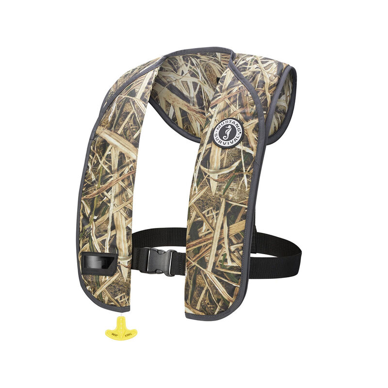 Mustang Survival MIT 100 Automatic Inflatable PFD, Mossy Oak Shadow Grass Blades Camo image number 1