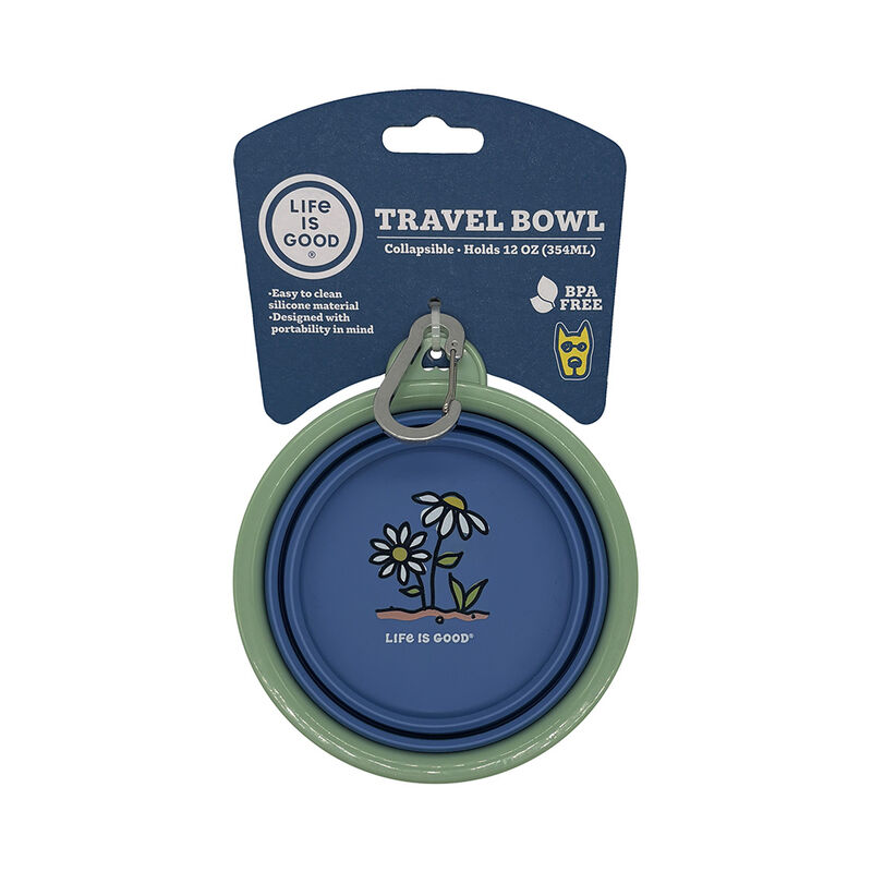 Life is Good Silicone Pet Travel Bowl, LIG Dogs image number 6