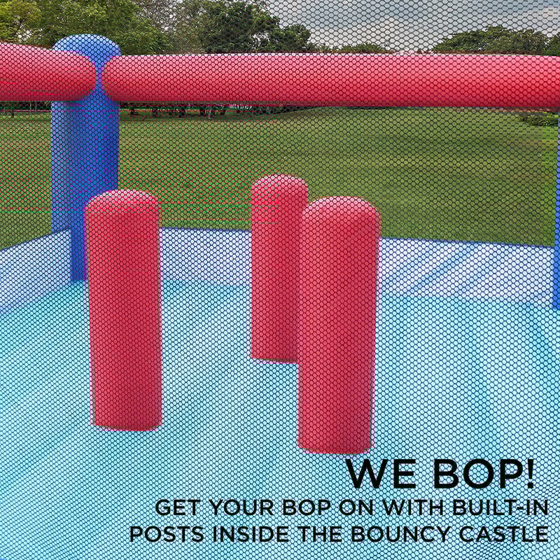 Sunny & Fun Inflatable Bouncy Castle with Built-In Posts image number 3