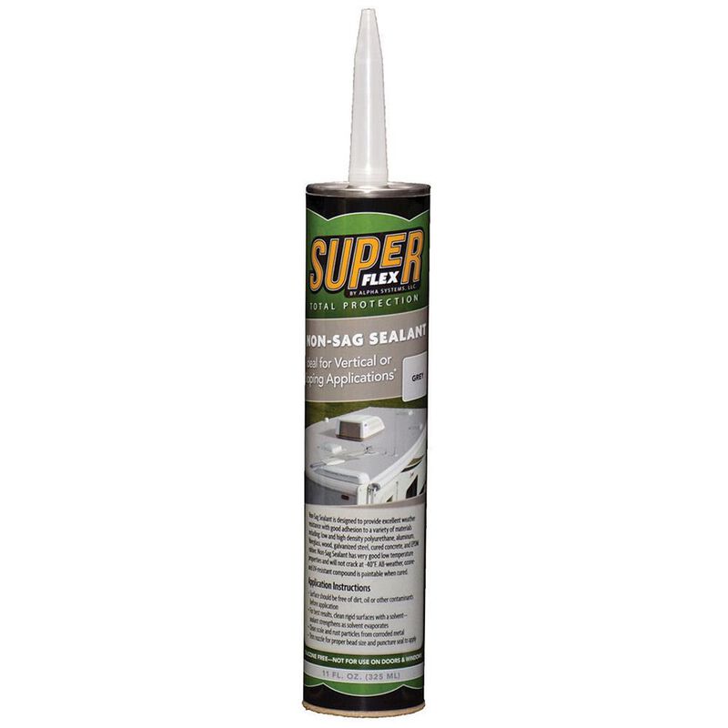 Super Flex Total Protection Non-Sag Sealant, 11 oz. tube - Gray image number 1