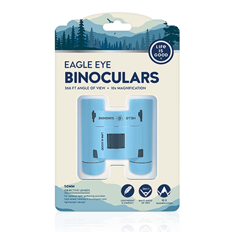 Life Is Good Light Weight 366ft Of View Binoculars - Blue image number 2
