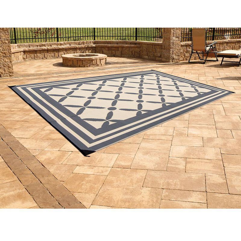 Reversible Windmill Design Patio Mat image number 10